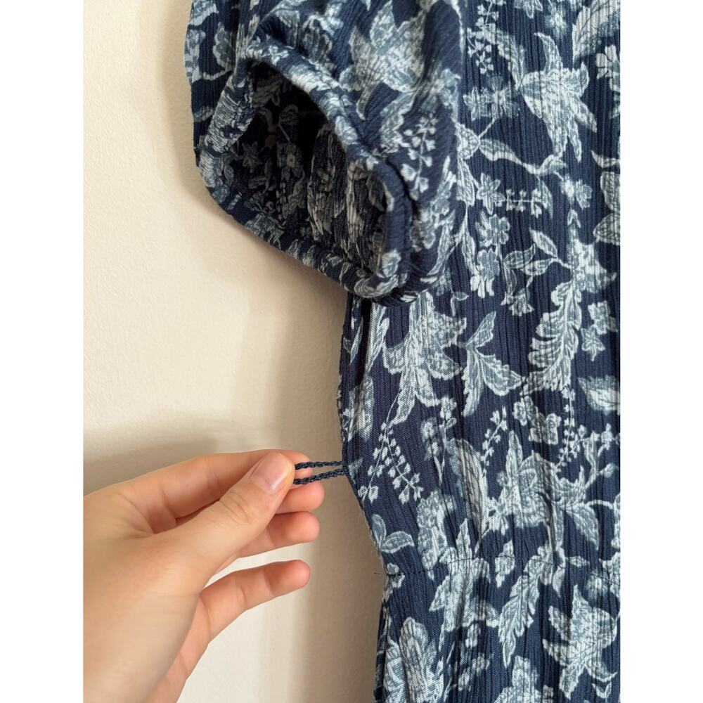 Faherty Navy Floral Maxi Dress - Picture 12 of 12